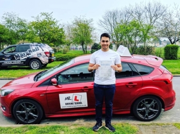 Congratulations to Justin Squibb from Cambridge who passed on the 8-4-19 after taking driving lessons with MR.L Driving School.