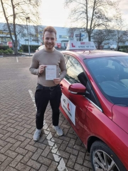 Congratulations to Connor Hirst who passed his driving test 1st time in Cambridge on the 11-1-23 after taking driving lessons with MR.L Driving School.