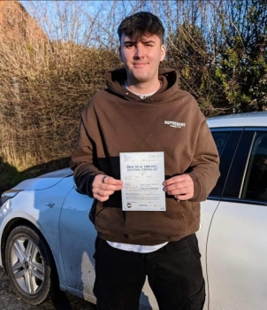 Congratulations to Theo More from Newmarket who passed his driving test 1st time (with us) in Bury St Edmunds on the 20-1-23 after taking driving lessons with MR.L Driving School.