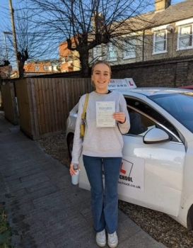 Congratulations to Jasmin Verso who passed her driving test 1st time (with us) in Cambridge on the 7-2-23 after taking driving lessons with MR.L Driving School.