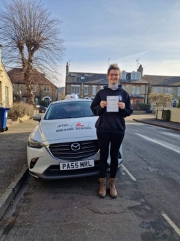Congratulations to Alexandra Gablier from Cambridge who passed her driving test 1st time on the 15-2-23 after taking driving lessons with MR.L Driving School....