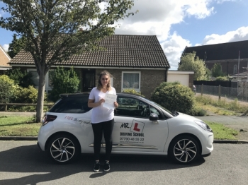 Congratulations to Frankie Stigwood from Cambridge who passed on the 31-7-17 with just 3 driving faults after taking driving lessons with MRL Driving School