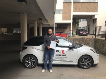 Congratulations to Kareem from Newmarket who passed 1st time in Cambridge on the 4-8-17 after taking driving lessons with MRL Driving School