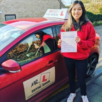 Congratulations to June Kew who passed 1st time in Cambridge on the 2-3-20 after taking driving lessons with #mrldrivingschool...