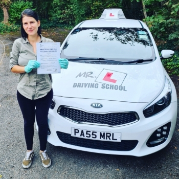 Congratulations to Zuzanna from Cambridge who passed her driving test on the 19-8-20 after taking driving lessons with MR.L Driving School.