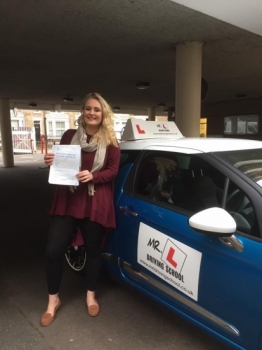 Congratulations to Charlotte from Newmarket who passed in Cambridge on the 9-1-17 after taking driving lessons with MRL Driving School
