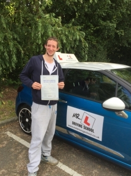 Congratulations to Jared from Burwell who passed in Cambridge on the 5-7-16 after taking driving lessons with MRL Driving School