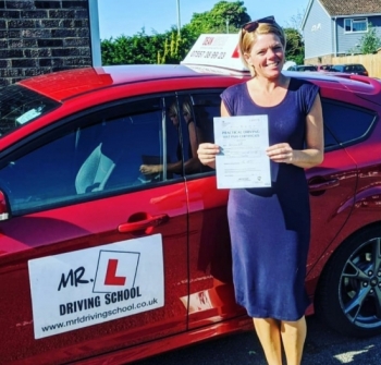 Congratulations to Anita from Newmarket who passed her driving test in Cambridge on the 10-9-20 after taking driving lessons with MR.L Driving School.