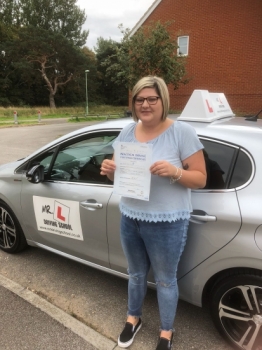 Congratulations to Yasmin Deller from Mildenhall who passed in Cambridge on the 28-8-18 after taking driving lessons with MR.L Driving School....