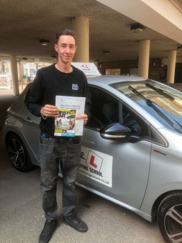 Congratulations to Richard Clark from Newmarket who passed in Cambridge on the 13-7-18 after taking driving lessons with MR.L Driving School.