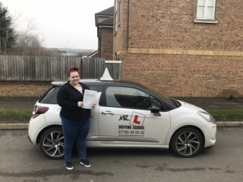 Congratulations to Lauren Aubury from Cambridge who passed 1st time on the 21-2-18 after taking driving lessons with MRL Driving School