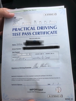 Congratulations to Jordan who passed his driving test on the 17-7-18 in Cambridge after taking driving lessons with MR.L Driving School. <br />
<br />
Having been unsuccessful a few years ago we’re pleased to say it was a 1st time pass with us.
