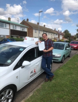 Congratulations to Babak Moini who passed 1st time in Cambridge on the 20-8-19 after taking driving lessons with MR.L Driving School.