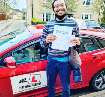Congratulations to Suman Ghosh who passed in Cambridge on the 9-12-20 after taking driving lessons with MR.L Driving School.