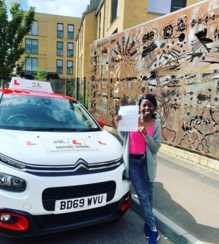 Congratulations to Rejoice who passed in Cambridge on the 11-6-21 after taking driving lessons with MR.L Driving School....