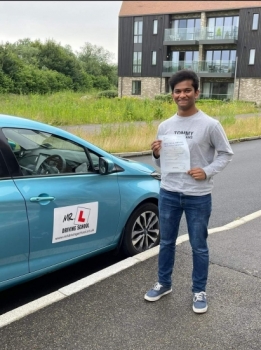 Congratulations to Joel Philip who passed his automatic driving test in Cambridge on the 28-6-21 after taking driving lessons with MR.L Driving School.