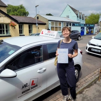 Congratulations to Amelia Deering who passed her driving test 1st time in Cambridge on the 14-7-21 after taking driving lessons with MR.L Driving School.