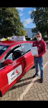Congratulations to Sandis Alksnis from Cambridge who passed his driving test 1st time on the 21-10-21 after taking driving lessons with MR.L Driving School.