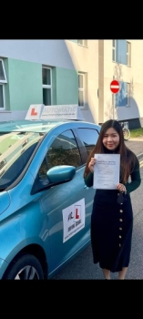 Congratulations to Chingyi Chan who passed her automatic driving test in Cambridge on the 16-11-21 after taking driving lessons with MR.L Driving School.