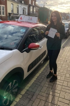 Congratulations to Maja Skuza from Newmarket who passed her driving test 1st time in Cambridge on the 31-10-22 after taking driving lessons with MR.L Driving School.