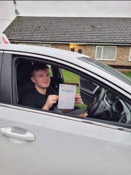 Congratulations to Josh Mitchell who passed his driving test 1st time in Bury St Edmunds on the 21-11-22 after taking driving lessons with MR.L Driving School.