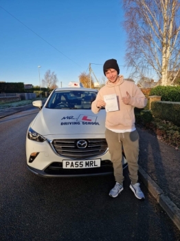 Congratulations to Alfie Thomas from Burwell who passed his driving test 1st time (with us) in Cambridge on the 8-12-22 after taking driving lessons with MR.L Driving School.