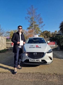 Congratulations to Jean-Paul from Cambridge who passed his driving test 1st time on the 13-2-23 after taking driving lessons with MR.L Driving School.