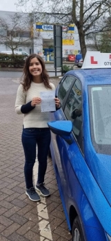 Congratulations to Tessa Hughes who passed her driving test 1st time in Cambridge on the 8-3-23 after taking driving lessons with MR.L Driving School.