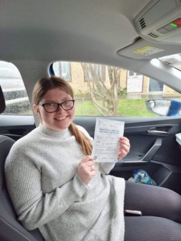 Congratulations to Demi Fletcher who passed her driving test in Cambridge on the 28-3-23 after taking driving lessons with MR.L Driving School.