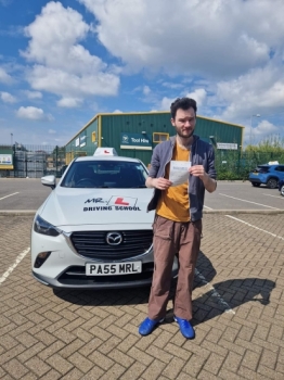 Congratulations to Nativ Kovalenko from Cambridge who passed his driving test on the 17-4-23 after taking driving lessons with MR.L Driving School.
