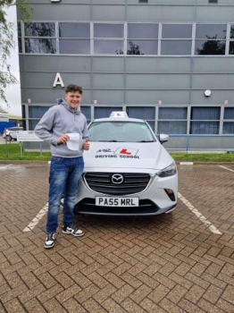 Congratulations to Jack Johnson from Cambridge who passed his driving test on the 12-5-23 after taking driving lessons with MR.L Driving School.