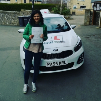 Congratulations to Alina Pruna from Exning who passed in Cambridge on the 4-3-19 after taking driving lessons with MR.L Driving School.