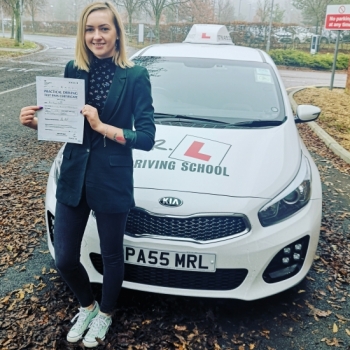 Congratulations to Natalia from Newmarket who passed 1st time in Cambridge on the 5-12-19 after taking driving lessons with MR.L Driving School.<br />
<br />
Our 100th pass of 2019...💯🎉