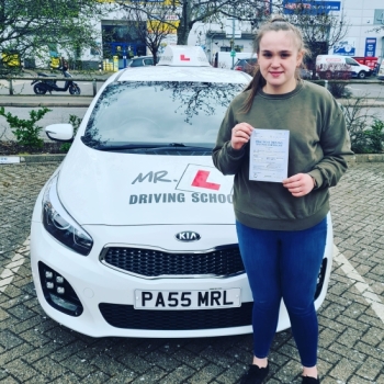 Congratulations to Jennifer Charlesworth from Newmarket who passed her driving test in Cambridge on the 28-2-22 after taking driving lessons with MR.L Driving School.