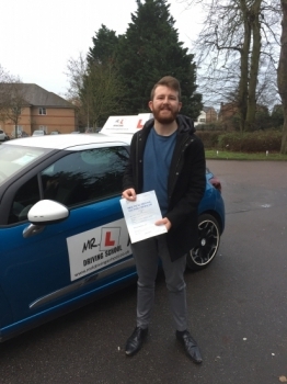 Congratulations to Jake Huggins from Newmarket who passed in Cambridge on the 15-12-16 after taking driving lessons with MRL Driving School