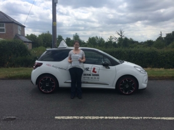 Congratulations to Louise from Stuntney who passed 1st time in Cambridge on the 19-6-15 after taking driving lessons with MR L Driving School