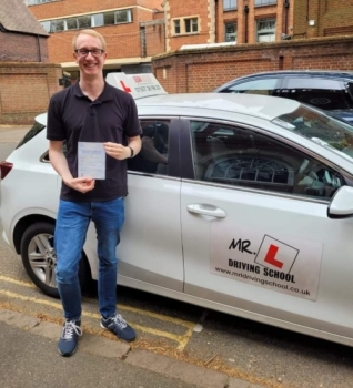Congratulations to Matt Worsamm who passed his driving test 1st time in Cambridge on the 4-5-22 after taking driving lessons with MR.L Driving School.