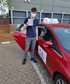 Congratulations to Adam Peachey who passed his driving test 1st time in Cambridge with only 2 driving faults on the 20-7-22 after taking driving lessons with MR.L Driving School.