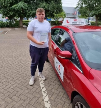Congratulations to Ethan Larcombe who passed his driving test 1st time in Cambridge on the 26-7-22 after taking driving lessons with MR.L Driving School.