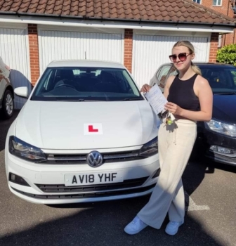 Congratulations to Lily Braybrooke from Red Lodge who passed her driving test in Cambridge on the 2-8-22 after taking driving lessons with MR.L Driving School.
