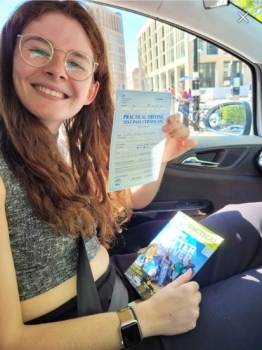 Congratulations to Lydia Rutherford who passed her driving test 1st time in Cambridge on the 9-8-22 after taking driving lessons with MR.L Driving School.