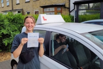 Congratulations to Emma Collins who passed her driving test 1st time in Cambridge on the 24-8-22 after taking driving lessons with MR.L Driving School.