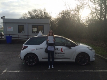 Congratulations to Jackie from Cambridge who passed 1st time on the 18-12-15 after taking driving lessons with MRL Driving School