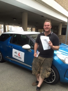 Congratulations to Lee from Newmarket who passed 1st time in Cambridge on the 22-8-16 after taking driving lessons with MRL Driving School