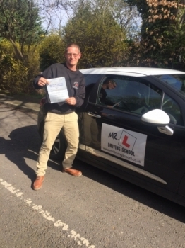 Congratulations to Simon Tyler from Caldecote who passed 1st time in Cambridge on the 13-4-16 after taking driving lessons with MRL Driving School