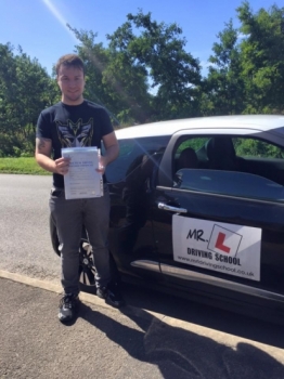 Congratulations to Kirk from Soham who passed 1st time in Cambridge on the 9-8-16 after taking driving lessons with MRL Driving School
