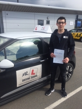 Congratulations to Ben Buckberry who passed in Peterborough on the 27-4-16 after taking driving lessons with MRL Driving School